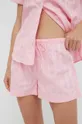 ροζ Βαμβακερές πιτζάμες Lauren Ralph Lauren