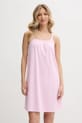 Бавовняна нічна сорочка Lauren Ralph Lauren бавовна рожевий I812702