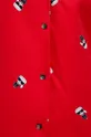 czerwony Karl Lagerfeld piżama z opaską na oczy 220W2130