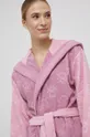 różowy United Colors of Benetton szlafrok bawełniany