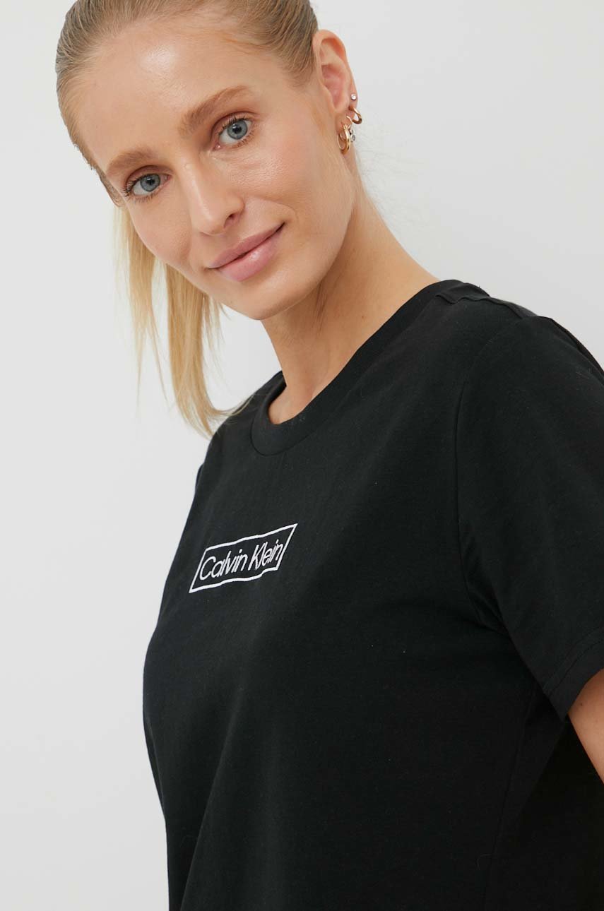 černá Pyžamové tričko Calvin Klein Underwear