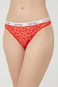 czerwony Calvin Klein Underwear figi (3-pack) Damski