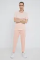 oranžová Bavlnené pyžamové tričko Calvin Klein Underwear Dámsky