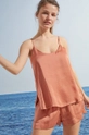 πορτοκαλί Πιτζάμα women'secret Summer Satin Γυναικεία