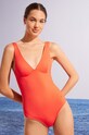 women'secret jednoczęściowy strój kąpielowy PERFECT FIT SUMMER lekko usztywniana czerwony 5523264