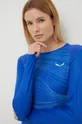 modra Funkcionalna majica z dolgimi rokavi Salewa Seceda Ženski