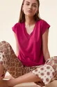 Μπλουζάκι πιτζάμας Etam ροζ