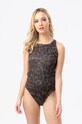 Hype costum de baie dintr-o bucată moale maro ZVLR.574