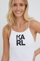 Суцільний купальник Karl Lagerfeld білий KL22WOP01