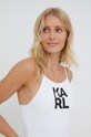 Суцільний купальник Karl Lagerfeld KL22WOP01 білий