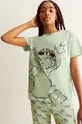 πράσινο Μπλουζάκι πιτζάμας Undiz Γυναικεία