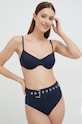 Îmbrăcăminte MICHAEL Michael Kors sutien de baie MM2J618 bleumarin