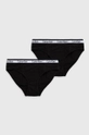 czarny Calvin Klein Underwear figi dziecięce (2-pack) Dziewczęcy