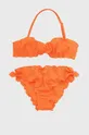 pomarańczowy Guess strój kąpielowy dziecięcy Dziewczęcy