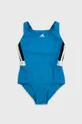 блакитний Дитячий купальник adidas Performance HF5914 Для дівчаток