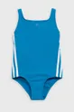 голубой Детский слитный купальник adidas Performance HF5917 Для девочек