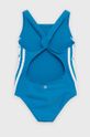 adidas Performance jednoczęściowy strój kąpielowy dziecięcy HF5917 niebieski
