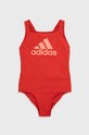 adidas Performance strój kąpielowy dziecięcy HC9656 miękka czerwony HC9656