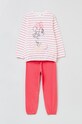 OVS piżama bawełniana dziecięca x Disney komplet różowy 1435845.0.36m.Underwear
