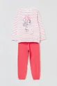 różowy OVS piżama bawełniana dziecięca x Disney Dziewczęcy