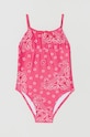 OVS jednoczęściowy strój kąpielowy dziecięcy miękka różowy 1443408.Kids.Beachwear