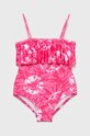 United Colors of Benetton costum de baie copii moale roz 33Q20I005.G