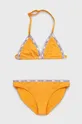 narančasta Dječji kupaći kostim Calvin Klein Jeans Za djevojčice