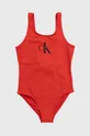 crvena Dječji kupaći kostim Calvin Klein Jeans Za djevojčice