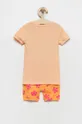 Dječja pamučna pidžama GAP narančasta