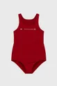 crvena Dječji kupaći kostim Tommy Hilfiger Za djevojčice