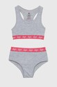 Hype mutandi e reggiseno bambini sovrastampa grigio TWBT.348