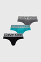 Calvin Klein Underwear slipy (3-pack) dzianina srebrny 000NB3129A.PPYY