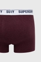 Boxerky Superdry burgundské