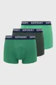 ciemny zielony Superdry bokserki (3-pack) Męski