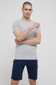 United Colors of Benetton t-shirt piżamowy bawełniany 3BVG2M271.501 szary SS22