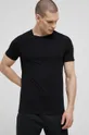 czarny United Colors of Benetton t-shirt piżamowy bawełniany Męski