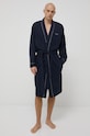 Bavlněný župan BOSS pletenina námořnická modř 50469624