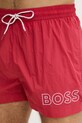 BOSS szorty kąpielowe męskie Mooneye czerwony 50469280