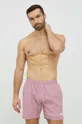 ružová Plavkové šortky BOSS Pánsky