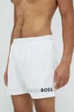 Plavkové šortky BOSS biela