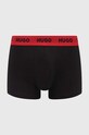 Боксери HUGO 3-pack трикотаж чорний 50469786