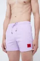 fialová Plavkové šortky HUGO Pánsky