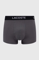 Lacoste bokserki 3-pack szary