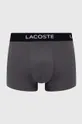 Боксери Lacoste 3-pack сірий