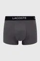 Boxerky Lacoste 3-pak sivá