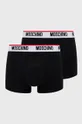 čierna Boxerky Moschino Underwear (2-pak) Pánsky