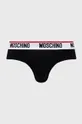 Slipy Moschino Underwear (2-pak) čierna