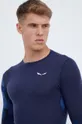 mornarsko modra Funkcionalna majica z dolgimi rokavi Salewa Cristallo Moški