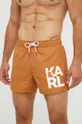 rjava Kopalne kratke hlače Karl Lagerfeld Moški