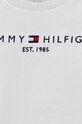 Băieți Tommy Hilfiger hanorac de bumbac pentru copii KS0KS00204.PPYY alb